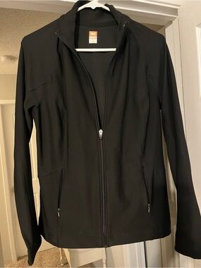 Lucy Black Full-Zip Lightweight Jacket
